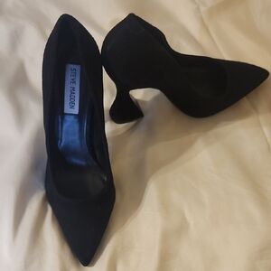Steve Madden Black Sculptural Heels